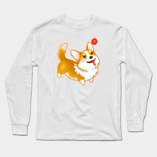 Cute Pembroke Welsh Corgi Drawing Long Sleeve T-Shirt